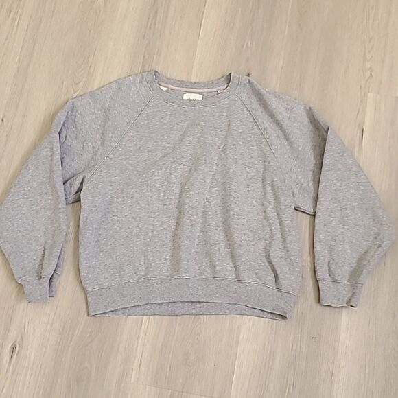 Wilfred Free Artizia Light Grey Fleece Sweatshirt Sweater Women's Plus Size 1X - Picture 1 of 5